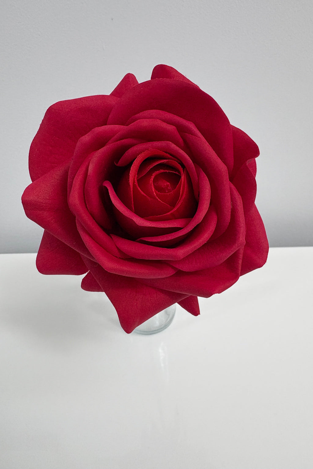 Pure Elegance Bud Vase | Double Stem | Red