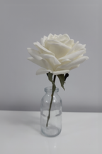Pure Elegance Bud Vase | Single Stem | White