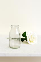 Pure Elegance Bud Vase | Double Stem | Red