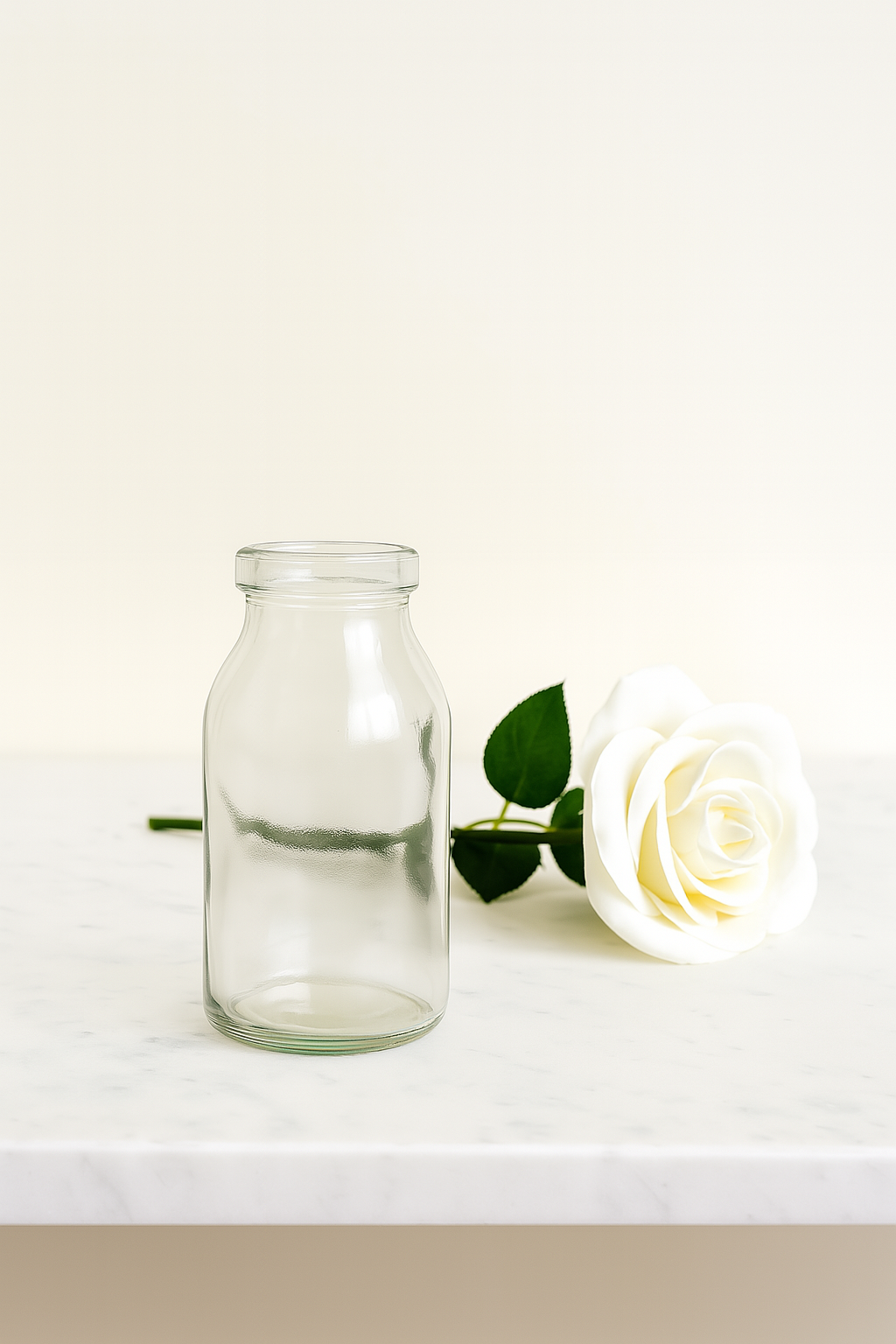 Pure Elegance Bud Vase | Double Stem | Red